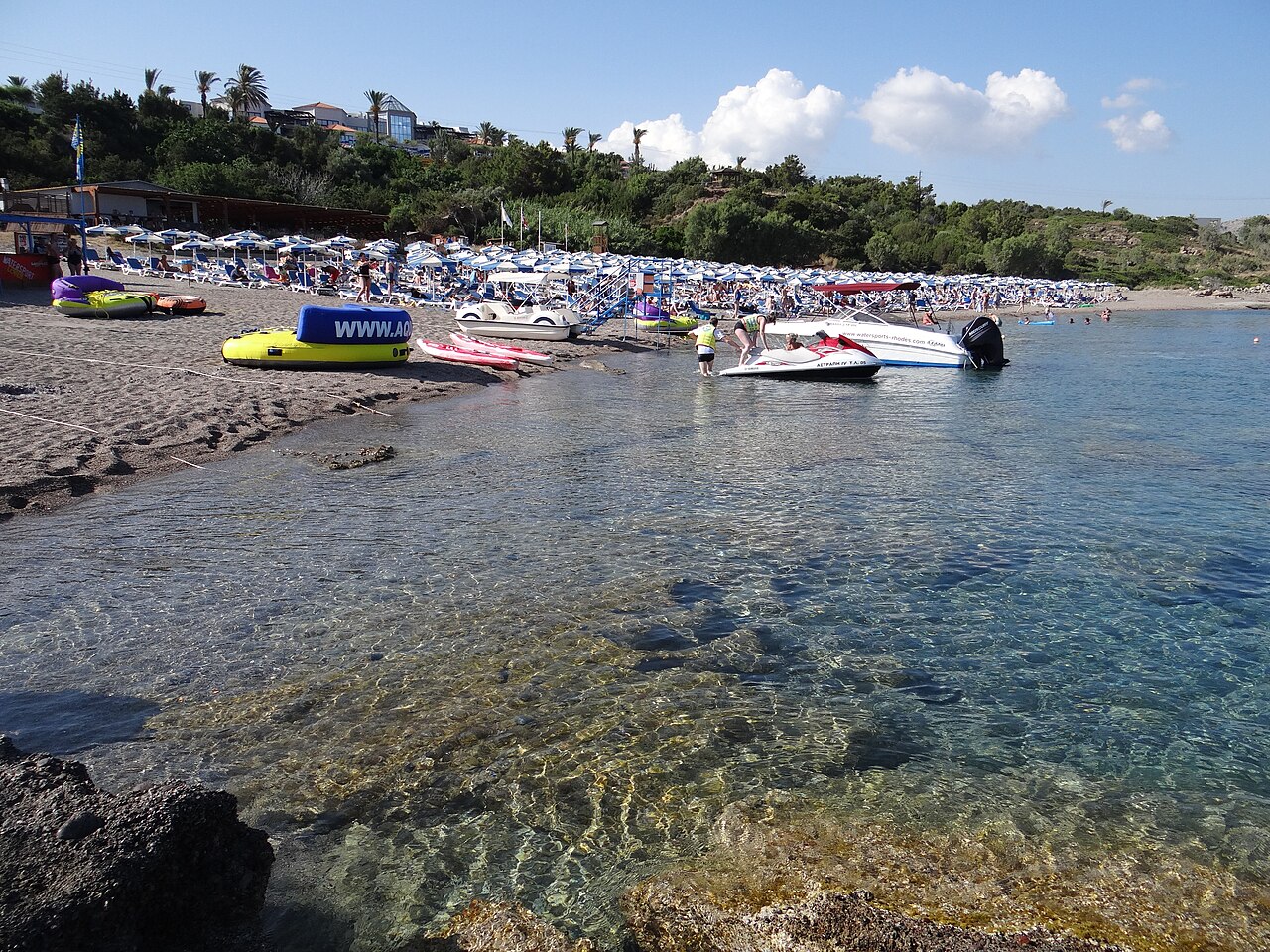 La spiaggia del resort